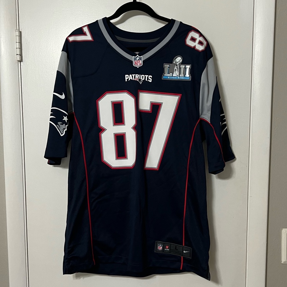 Nike Rob Gronkowski New England Patriots Super Bowl LIII Game Jersey Men's Large